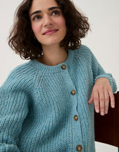 Load image into Gallery viewer, Round Neck Rib Cardigan Knitting Pattern