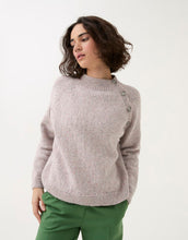 Load image into Gallery viewer, Buttoned Raglan Sweater Knitting Pattern