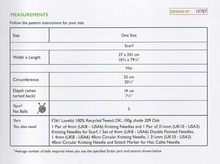 Load image into Gallery viewer, Lattice Scarf and Hat Knitting Pattern