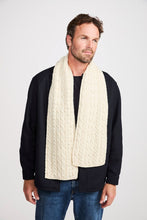 Load image into Gallery viewer, Aran Woollen Mills Aran Cable Scarf