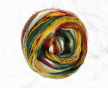 Load image into Gallery viewer, Christmas lights roving spinning fibre