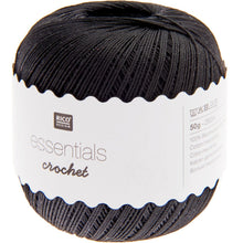 Load image into Gallery viewer, Rico Essentials Crochet Cotton No 10 Black