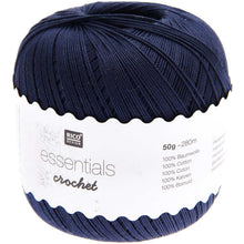 Load image into Gallery viewer, Rico Essentials Crochet Cotton No 10 Midnight Blue