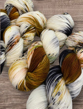 Load image into Gallery viewer, Superwash Merino Nylon Titanium Sock Yarn, 100g/3.5oz, Meetings Have Biscuits