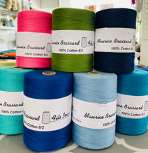 Load image into Gallery viewer, Maurice Brassard 8/2 cotton yarn weaving warp weft
