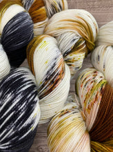 Load image into Gallery viewer, Superwash Merino Nylon Titanium Sock Yarn, 100g/3.5oz, Meetings Have Biscuits