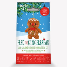 Load image into Gallery viewer, Anchor Festive Amigurumi Kit - Fred the Gingerbread