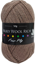 Load image into Gallery viewer, Cygnet Truly Wool Rich 4ply, 50g