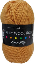 Load image into Gallery viewer, Cygnet Truly Wool Rich 4ply, 50g