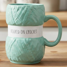Load image into Gallery viewer, hooked on crochet mug