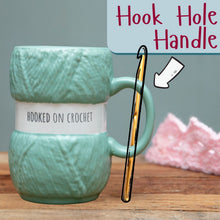 Load image into Gallery viewer, hooked on crochet mug