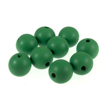 Load image into Gallery viewer, Wooden Craft Beads, 25mm, packs of 9, Green