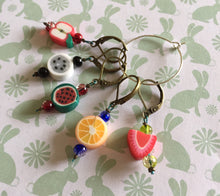Load image into Gallery viewer, Set of 5 Fruit Stitch Markers