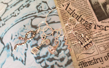 Load image into Gallery viewer, Set of 6 Wizarding Stitch Markers
