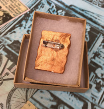 Load image into Gallery viewer, Knitted Effect Clay Brooch