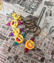 Load image into Gallery viewer, Set of 5 Emoji Knitting Crochet Stitch Markers