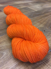 Load image into Gallery viewer, Superwash Merino Nylon Sparkle Sock Yarn, 100g/3.5oz, Tonal/Semi-Solid, Orange Colored Sky