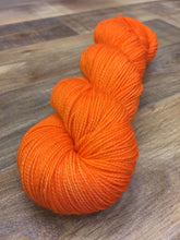 Load image into Gallery viewer, Superwash Merino Nylon Sparkle Sock Yarn, 100g/3.5oz, Tonal/Semi-Solid, Orange Colored Sky