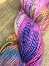 Load image into Gallery viewer, Superwash Merino Sparkle Single Ply Fingering Yarn, 100g/3.5oz, Clown