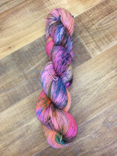 Load image into Gallery viewer, Superwash Merino Sparkle Single Ply Fingering Yarn, 100g/3.5oz, Clown