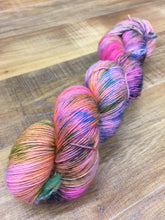 Load image into Gallery viewer, Superwash Merino Sparkle Single Ply Fingering Yarn, 100g/3.5oz, Clown