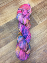Load image into Gallery viewer, Superwash Merino Sparkle Single Ply Fingering Yarn, 100g/3.5oz, Clown