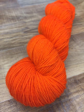 Load image into Gallery viewer, Superwash Mohair/Merino/Nylon Sock Yarn, 100g/3.5oz, Orange Colored Sky
