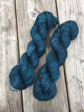 Load image into Gallery viewer, Superwash Merino Single Ply Fingering Yarn, 100g/3.5oz, Malice Through The Looking Glass
