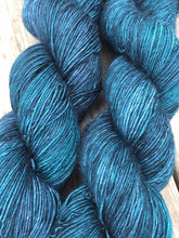 Load image into Gallery viewer, Superwash Merino Single Ply Fingering Yarn, 100g/3.5oz, Malice Through The Looking Glass