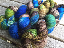 Load image into Gallery viewer, Superwash Merino Nylon Titanium Sock Yarn, 100g/3.5oz, The Watchman Has Retired
