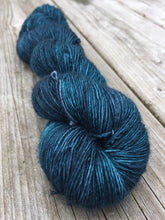 Load image into Gallery viewer, Superwash Merino Single Ply Fingering Yarn, 100g/3.5oz, Malice Through The Looking Glass