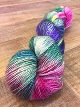 Load image into Gallery viewer, Superwash Merino Nylon Titanium Sock Yarn, 100g/3.5oz, Highway Unicorn