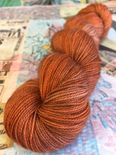 Load image into Gallery viewer, Superwash Merino Nylon Titanium Sock Yarn, 100g/3.5oz, Ginger Beer