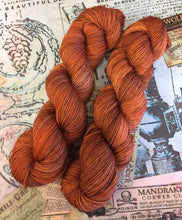 Load image into Gallery viewer, Superwash Merino Nylon Titanium Sock Yarn, 100g/3.5oz, Ginger Beer