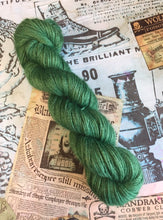 Load image into Gallery viewer, Non Superwash Wensleydale British Wool, DK Light Worsted Yarn, 100g/3.5oz, Glitter and Grease