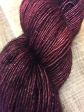 Load image into Gallery viewer, Superwash Merino Sparkle Single Ply Fingering Yarn, 100g/3.5oz, Judas