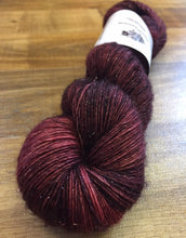 Load image into Gallery viewer, Superwash Merino Sparkle Single Ply Fingering Yarn, 100g/3.5oz, Judas