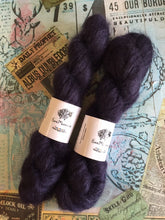 Load image into Gallery viewer, Superwash Kid Mohair Silk Lace Yarn, 50g, 420m, Purple Teardrops
