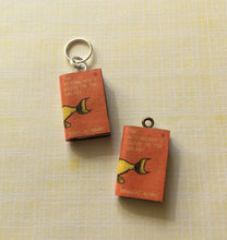 Load image into Gallery viewer, Miniature Book Charm Stitch Marker, The Hitchhiker’s Guide to the Galaxy, Douglas Adams inspired