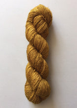 Load image into Gallery viewer, Superwash Merino Single Ply Fingering Yarn, 100g/3.5oz, Gold Rush