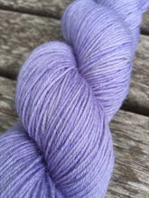 Load image into Gallery viewer, Superwash Bluefaced Leicester Nylon Ultimate Sock Yarn, 100g/3.5oz, Lady Susan, Lilac, Semi Solid
