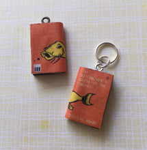 Load image into Gallery viewer, Miniature Book Charm Stitch Marker, The Hitchhiker’s Guide to the Galaxy, Douglas Adams inspired