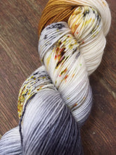 Load image into Gallery viewer, Superwash Bluefaced Leicester Nylon Ultimate Sock Yarn, 100g/3.5oz, Meetings Have Biscuits