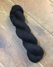 Load image into Gallery viewer, Superwash BFL Nylon Ultimate Sock Yarn, 100g/3.5oz, Have You Seen This Wizard, Black Yarn