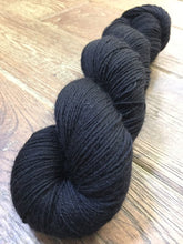 Load image into Gallery viewer, Superwash BFL Nylon Ultimate Sock Yarn, 100g/3.5oz, Have You Seen This Wizard, Black Yarn