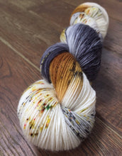 Load image into Gallery viewer, Superwash Bluefaced Leicester Nylon Ultimate Sock Yarn, 100g/3.5oz, Meetings Have Biscuits