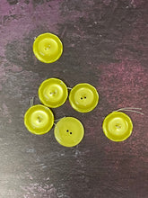 Load image into Gallery viewer, Vintage French Yellow Buttons, 25mm
