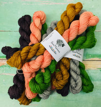 Load image into Gallery viewer, That’s Gossip Minis Sock Set, Superwash Bluefaced Leicester, 100g