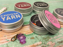 Load image into Gallery viewer, Round Notions Tin, Choose Yarn