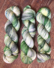 Load image into Gallery viewer, Superwash Merino Nylon Titanium Sock Yarn, 100g/3.5oz, Tell it to the Frogs
